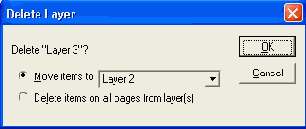 Удаление слоев а — в режиме Move